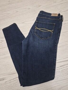Abercombrie & Fitch Woman Super Skinny Denim Blue Jeans 8R, W29 L31 High Rise